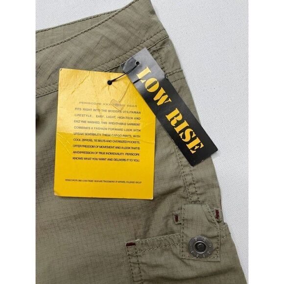 Periscope Gear Utility Shorts Women's 3 SMALL Khaki Green‎ Drawstring Cotton NEW - Picture 6 of 9